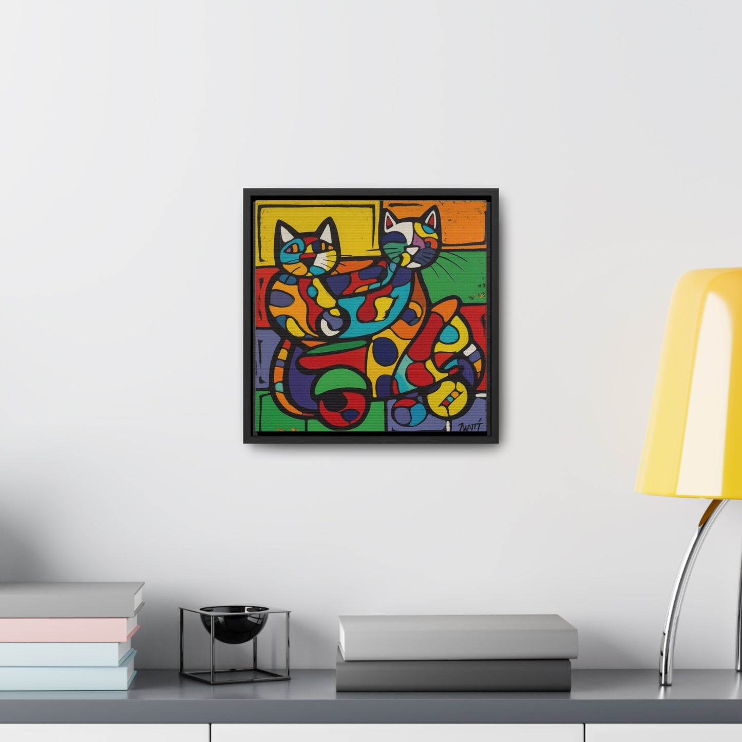 Cat 147, Gallery Canvas Wraps, Square Frame