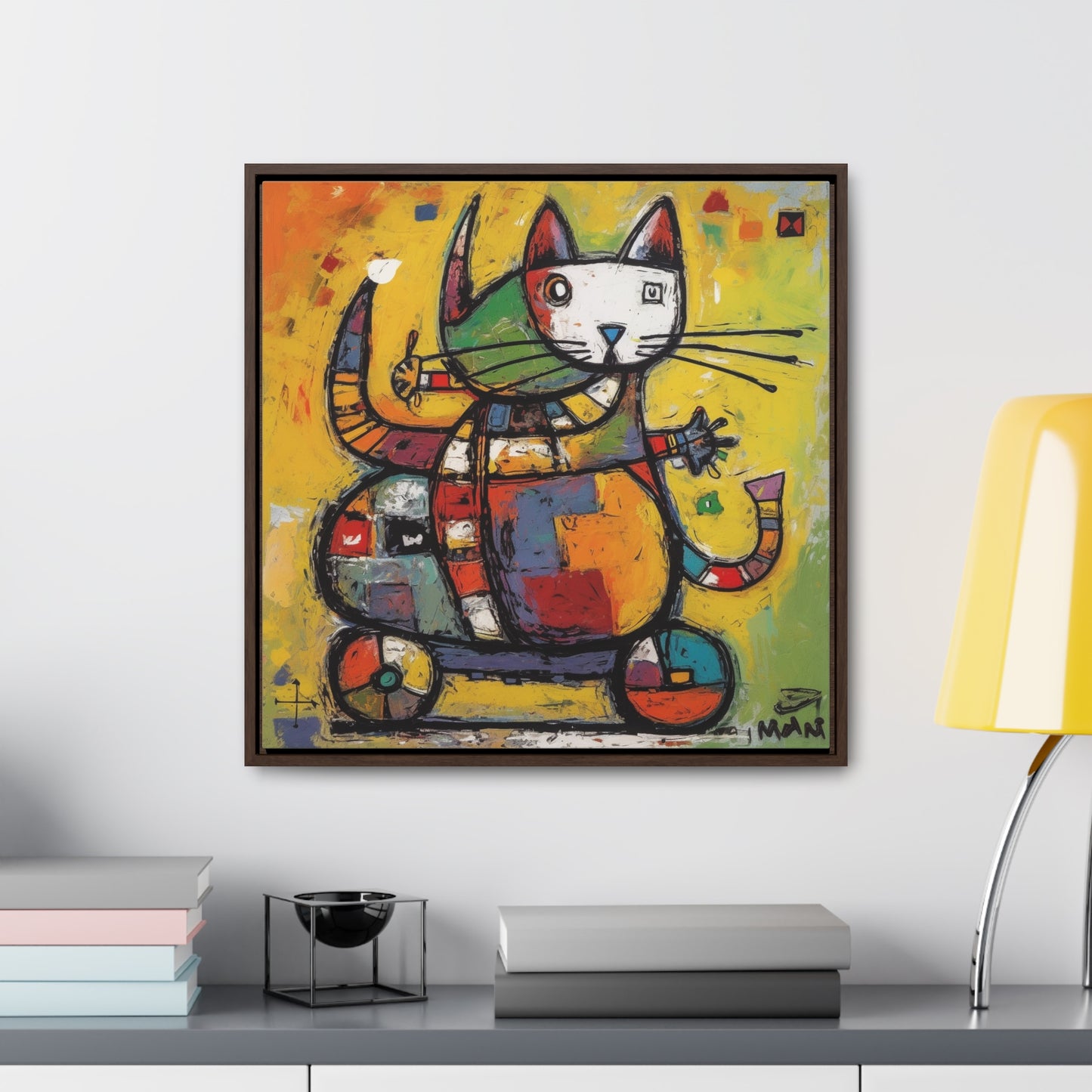 Cat 139, Gallery Canvas Wraps, Square Frame