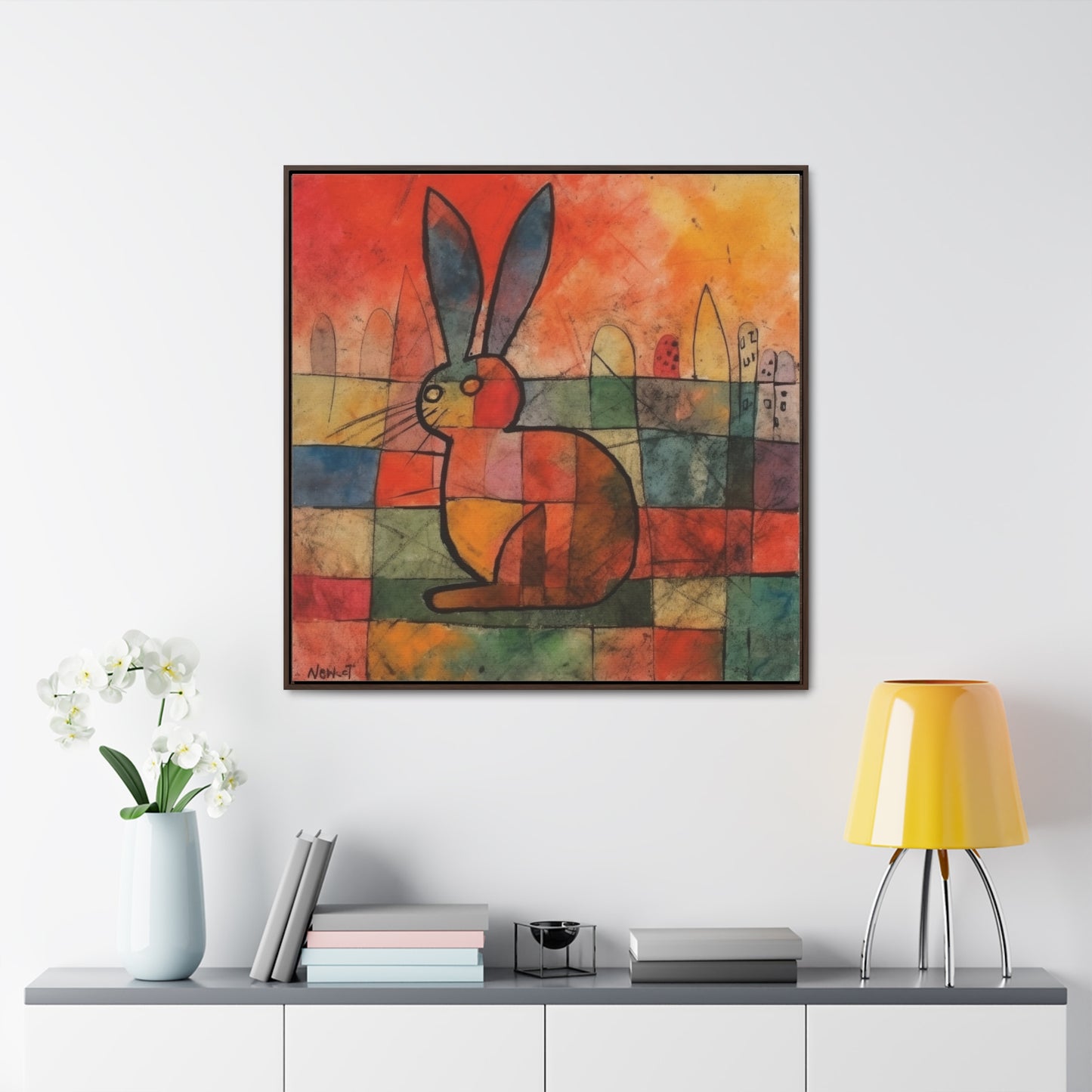 Rabbit 39, Gallery Canvas Wraps, Square Frame