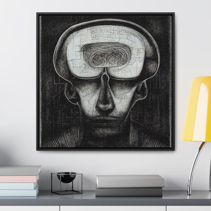 Brain 59, Valentinii, Gallery Canvas Wraps, Square Frame