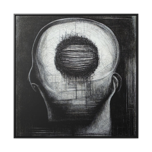 Brain 42, Valentinii, Gallery Canvas Wraps, Square Frame