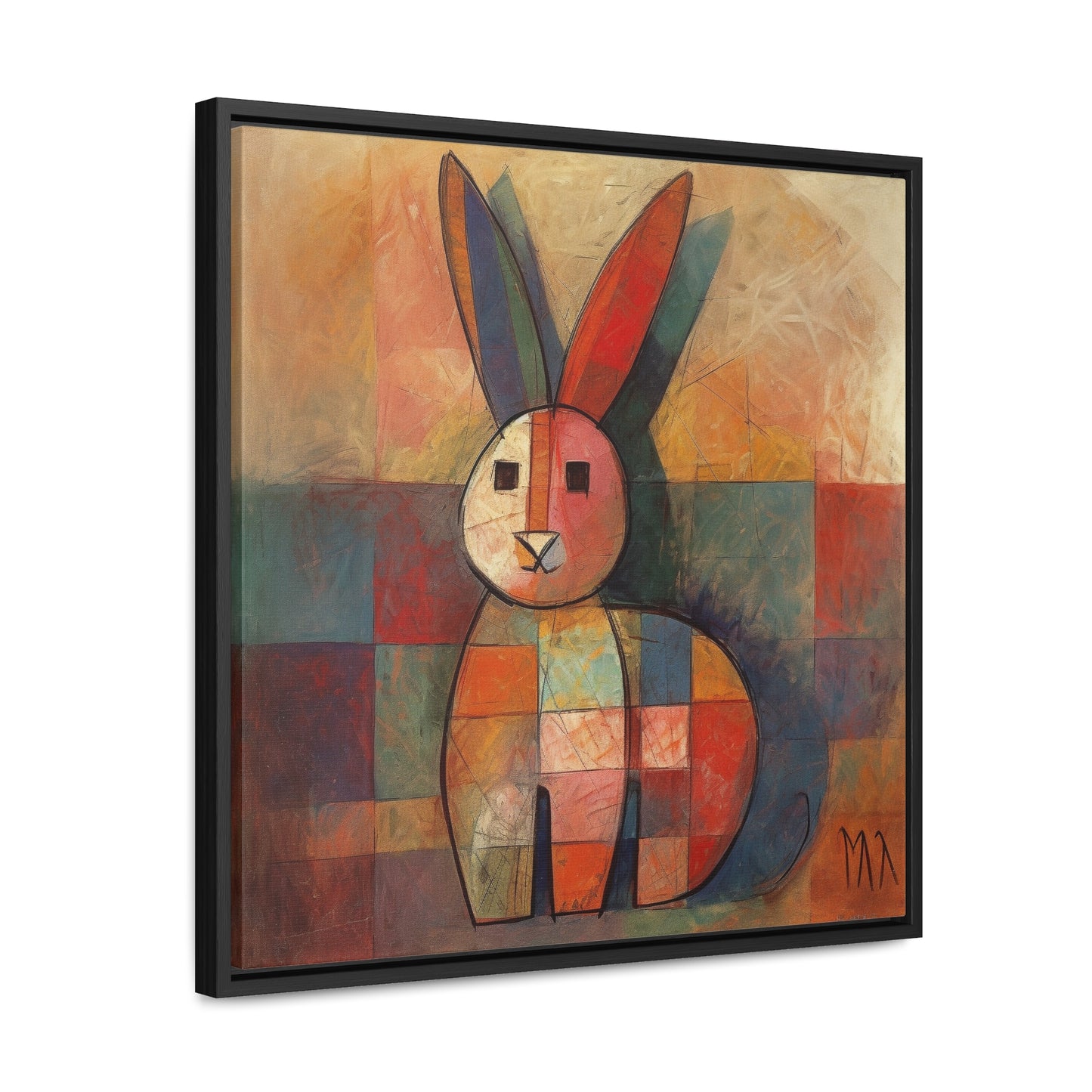 Rabbit 36, Gallery Canvas Wraps, Square Frame