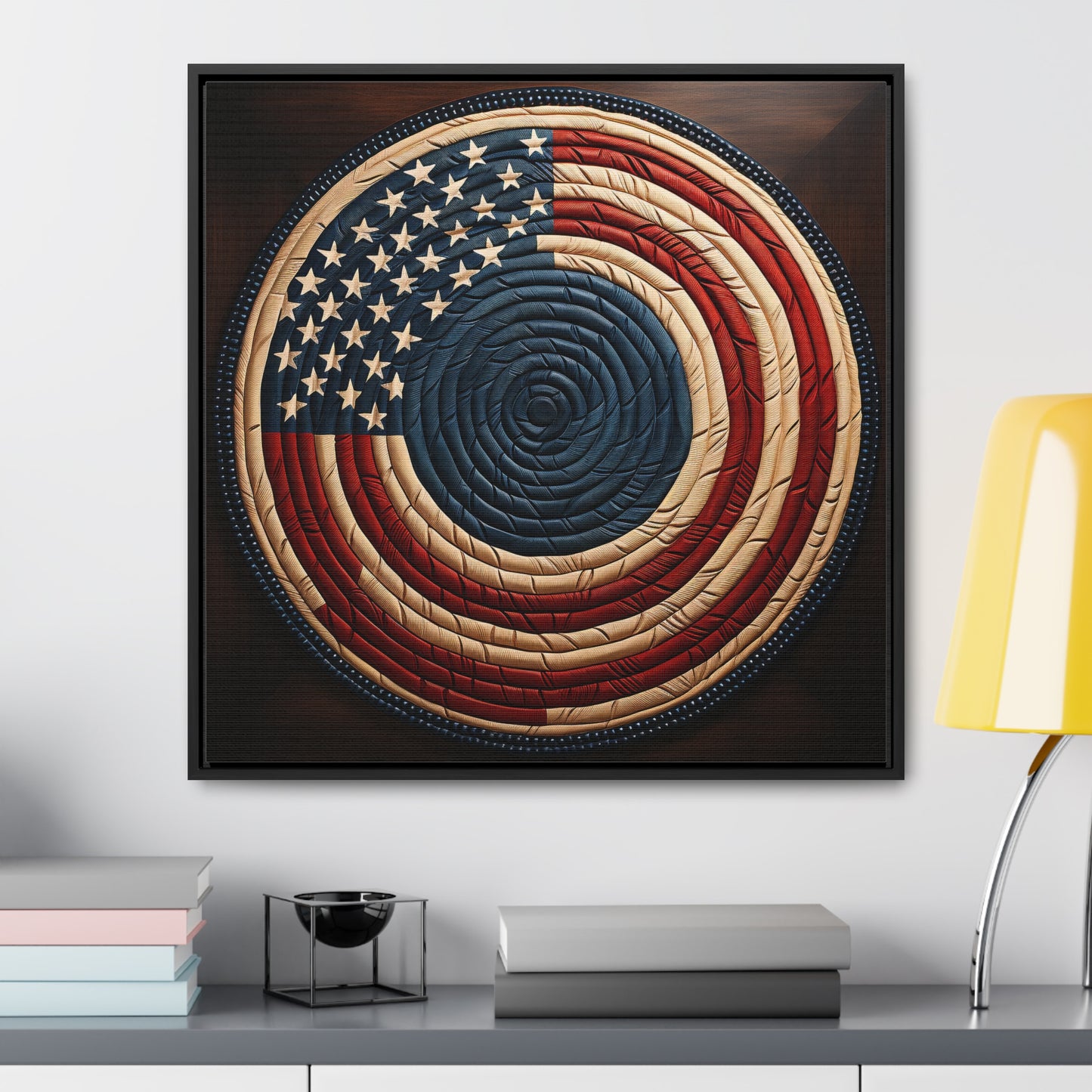 Flag 15, Gallery Canvas Wraps, Square Frame