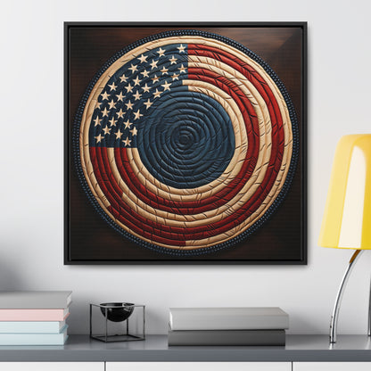 Flag 15, Gallery Canvas Wraps, Square Frame