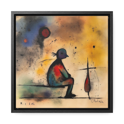 Sad Man 17, Valentinii, Gallery Canvas Wraps, Square Frame