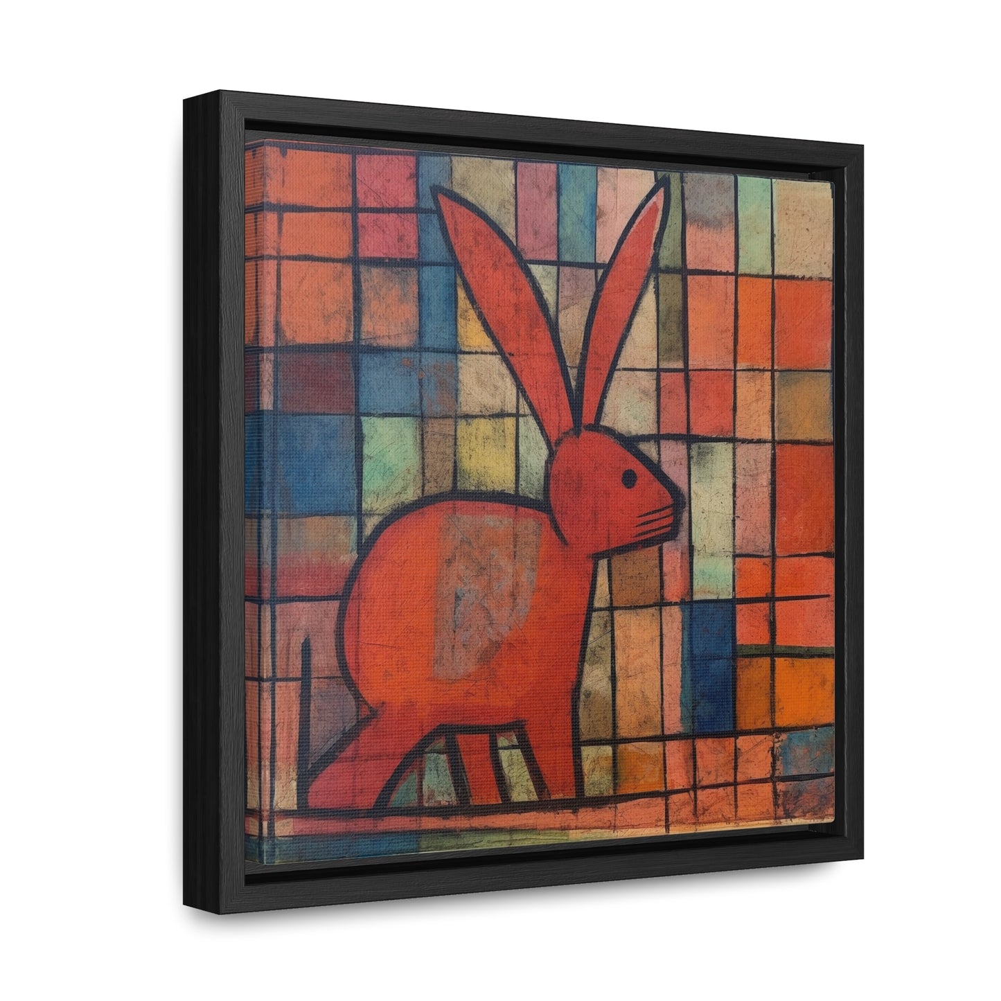 Rabbit 30, Gallery Canvas Wraps, Square Frame