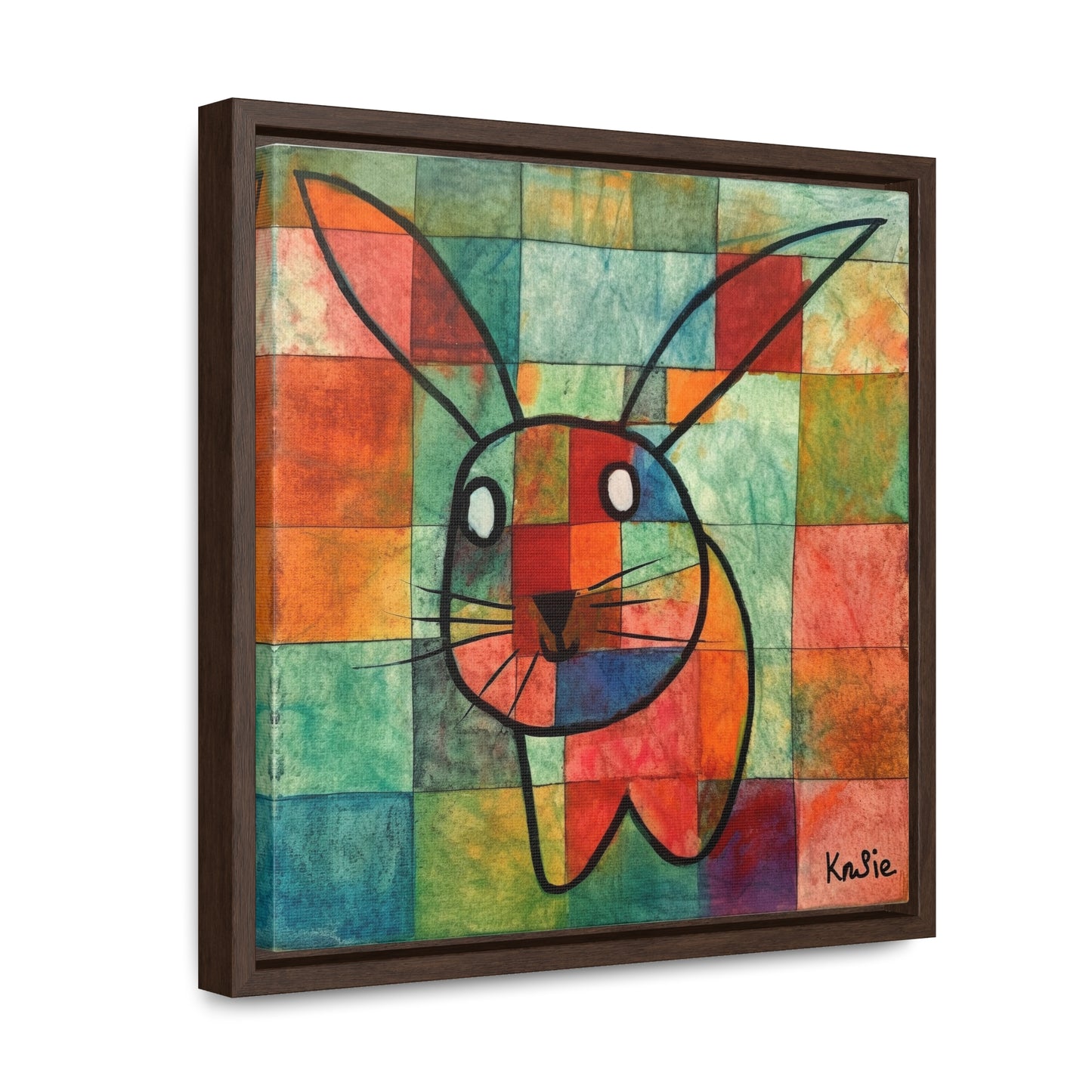 Rabbit 16, Gallery Canvas Wraps, Square Frame