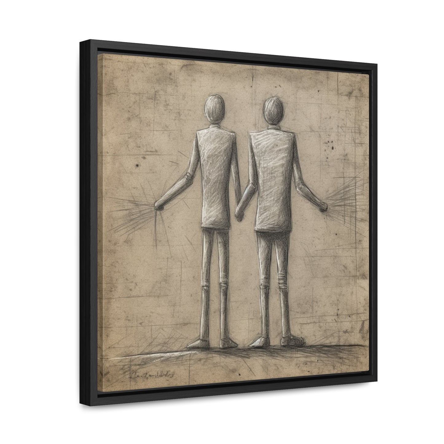 The Courage of Vulnerability 9, Valentinii, Gallery Canvas Wraps, Square Frame