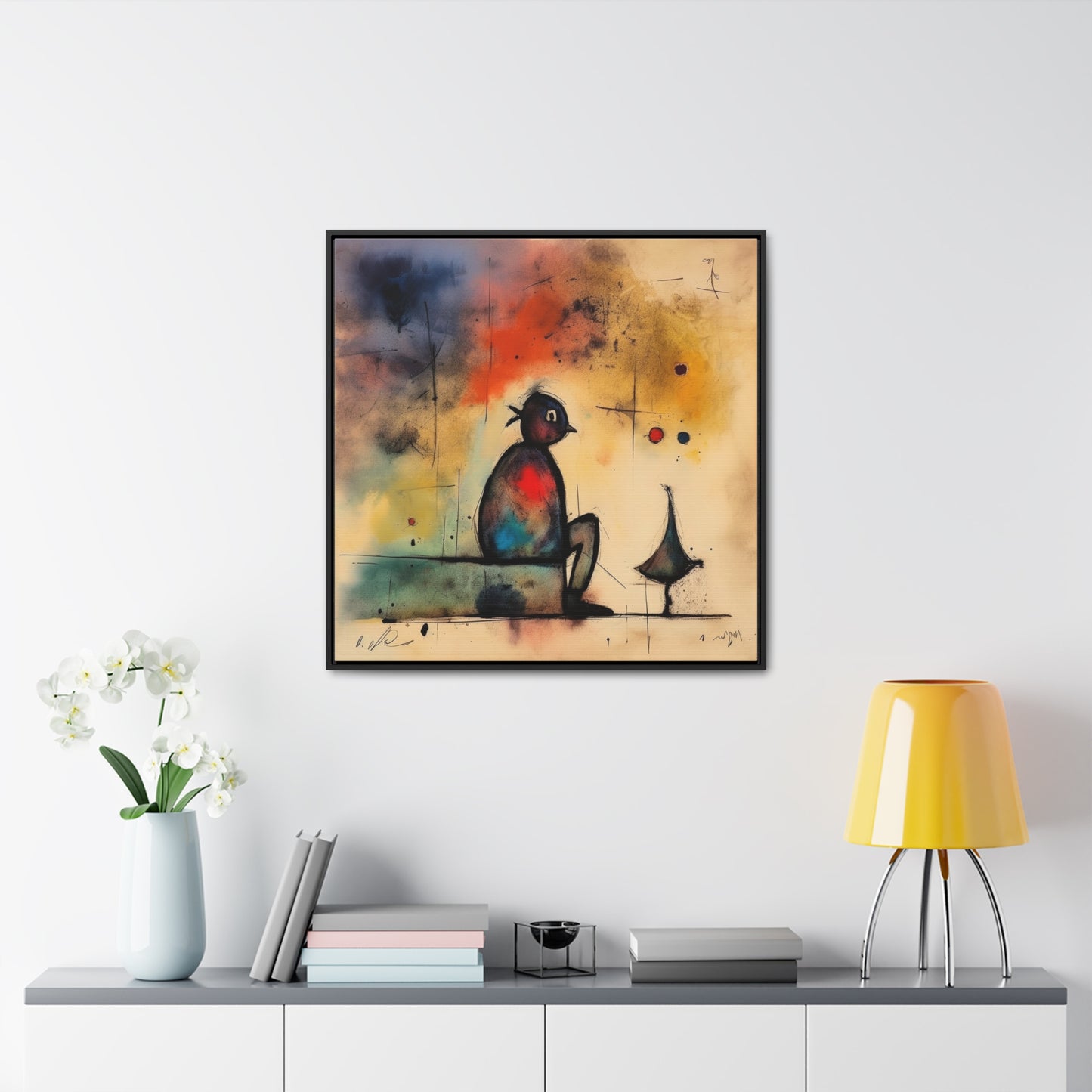 Sad Man 9, Gallery Canvas Wraps, Square Frame