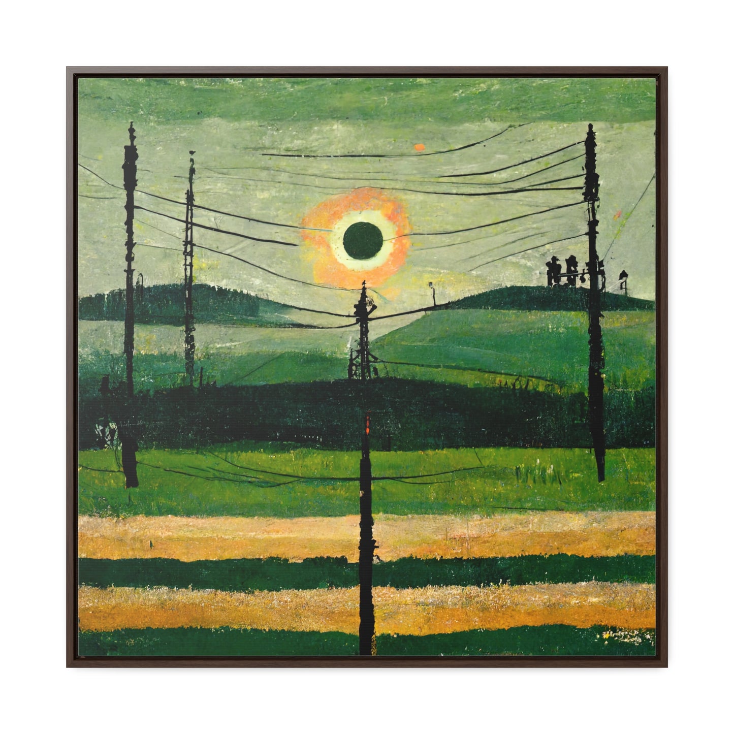 Land of the Sun 32, Valentinii, Gallery Canvas Wraps, Square Frame