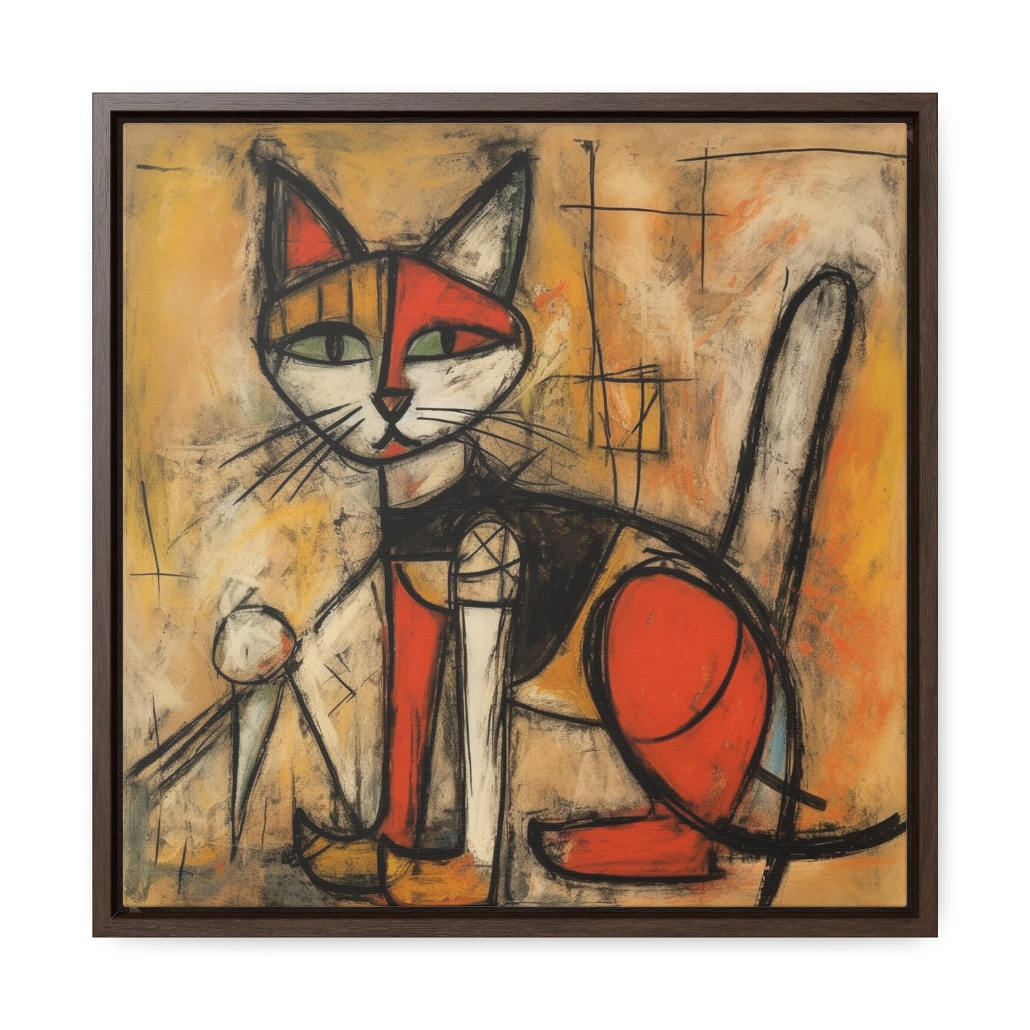 Cat 53, Gallery Canvas Wraps, Square Frame