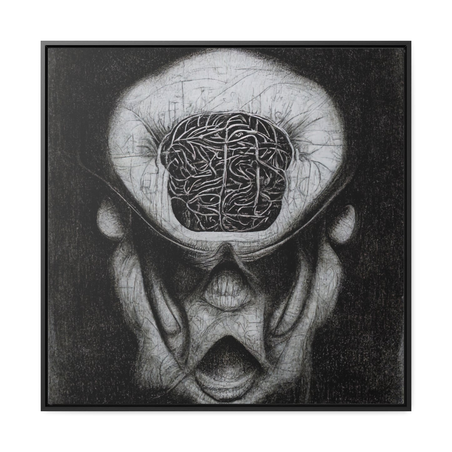 Brain 10, Valentinii, Gallery Canvas Wraps, Square Frame