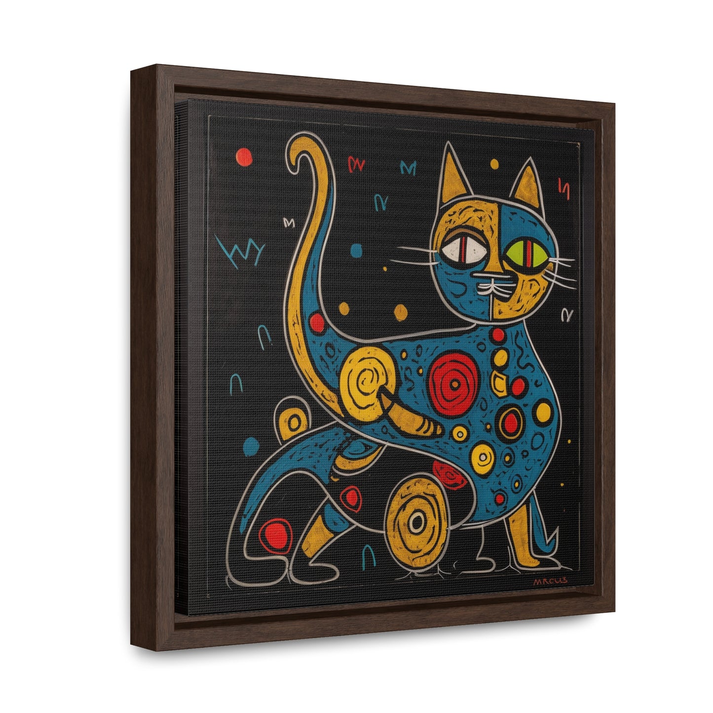 Cat 121, Gallery Canvas Wraps, Square Frame