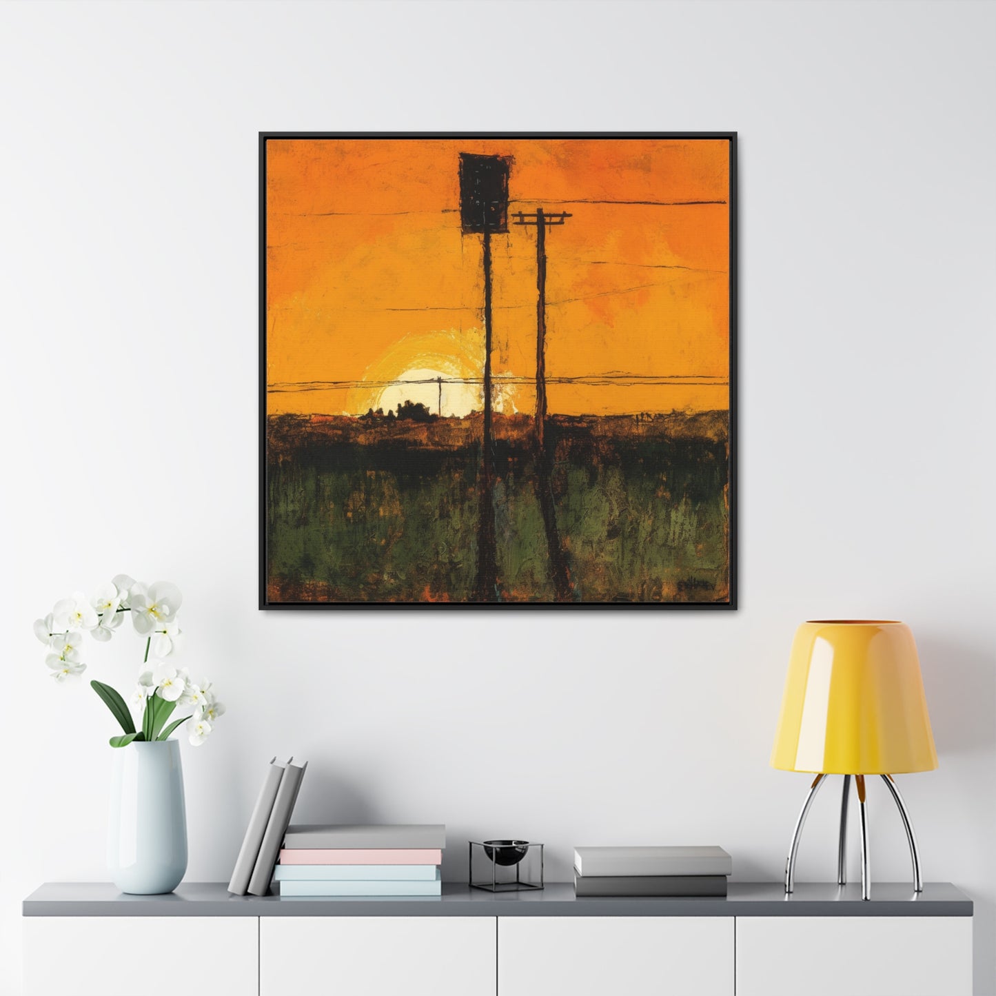 Land of the Sun 84, Valentinii, Gallery Canvas Wraps, Square Frame