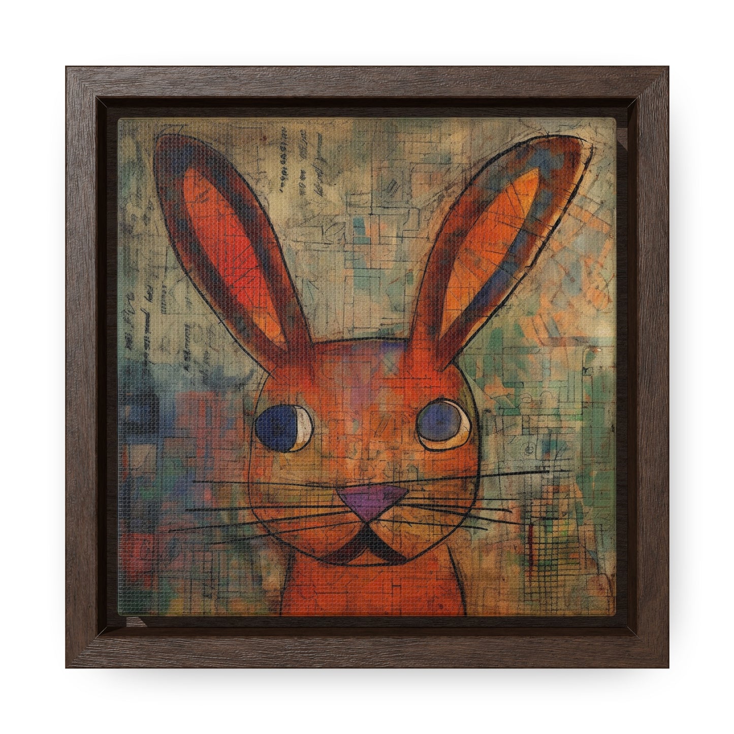 Rabbit 35, Gallery Canvas Wraps, Square Frame