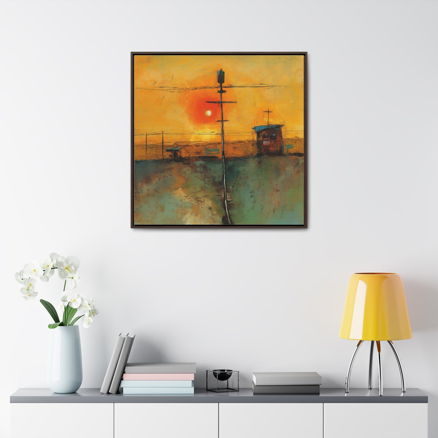 Land of the Sun 56, Valentinii, Gallery Canvas Wraps, Square Frame