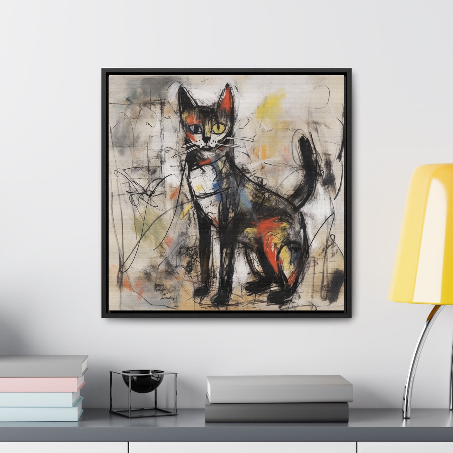 Cat 59, Gallery Canvas Wraps, Square Frame