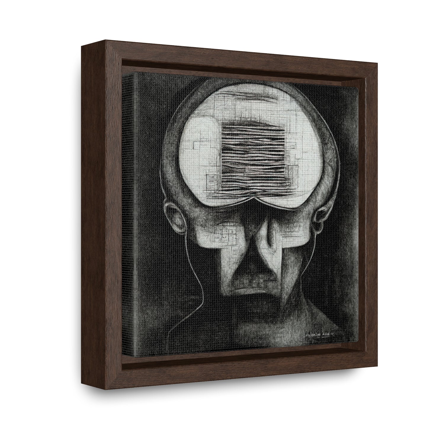 Brain 58, Valentinii, Gallery Canvas Wraps, Square Frame