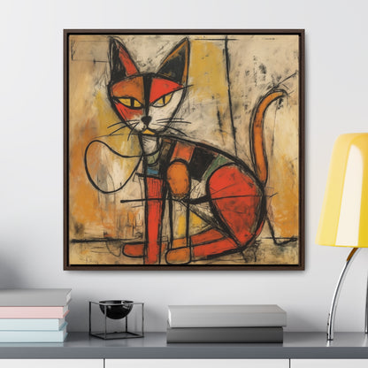 Cat 90, Gallery Canvas Wraps, Square Frame