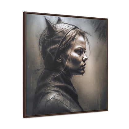 Cat Woman 8, Gallery Canvas Wraps, Square Frame