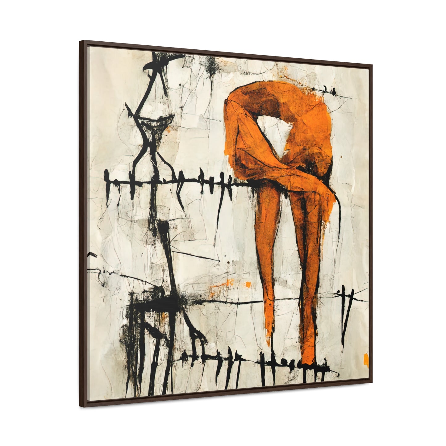 Feet and Drama, Valentinii, Gallery Canvas Wraps, Square Frame