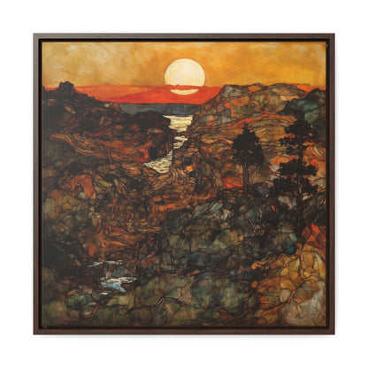 Land of the Sun 47, Valentinii, Gallery Canvas Wraps, Square Frame