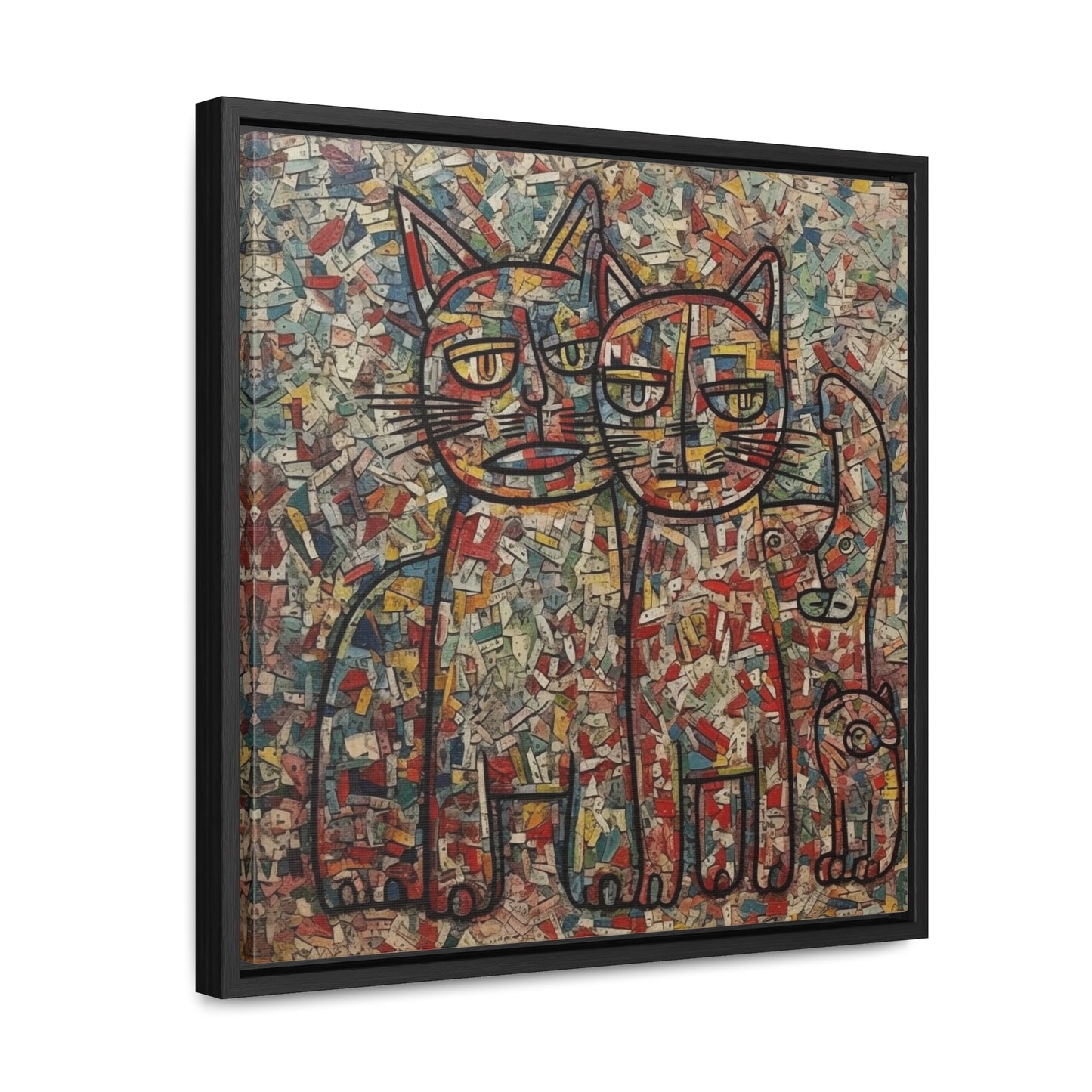 Cat 4, Gallery Canvas Wraps, Square Frame