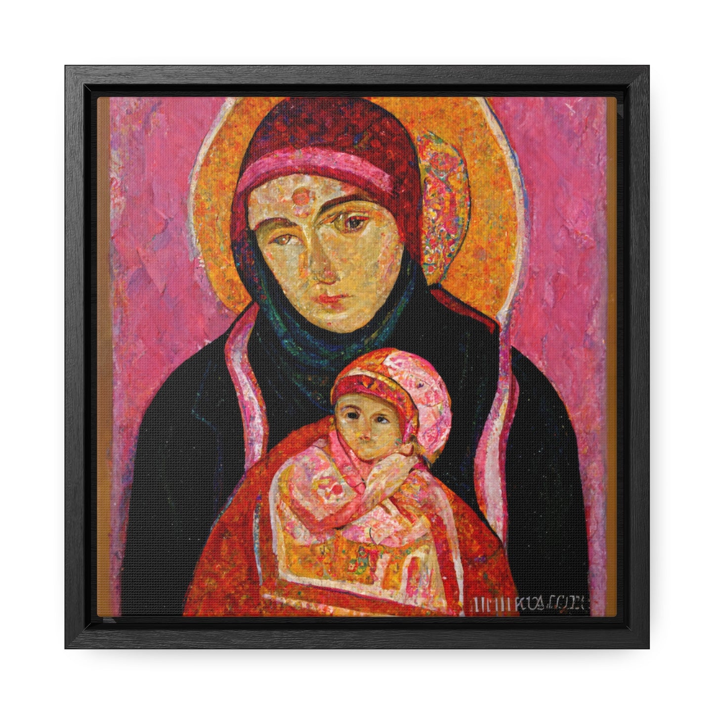 Mary and the Child 30, Valentinii, Gallery Canvas Wraps, Square Frame