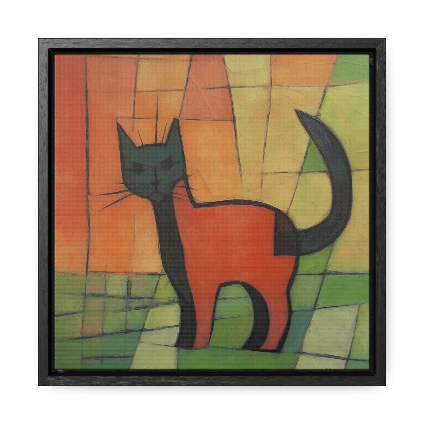 Cat 28, Gallery Canvas Wraps, Square Frame