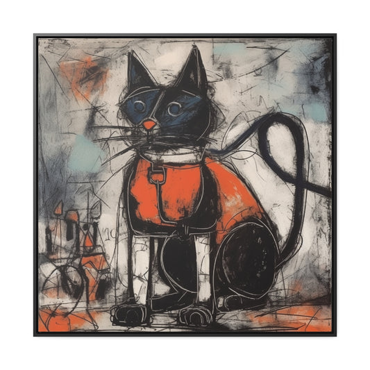 Cat 35, Gallery Canvas Wraps, Square Frame