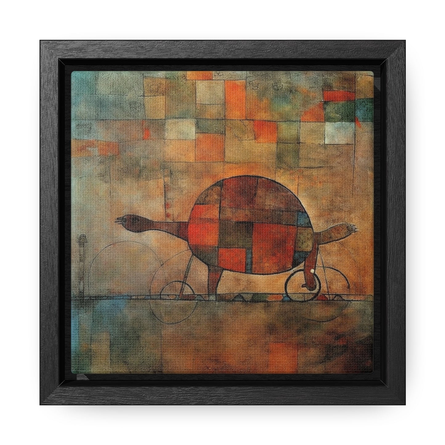 Turtle 11, Gallery Canvas Wraps, Square Frame