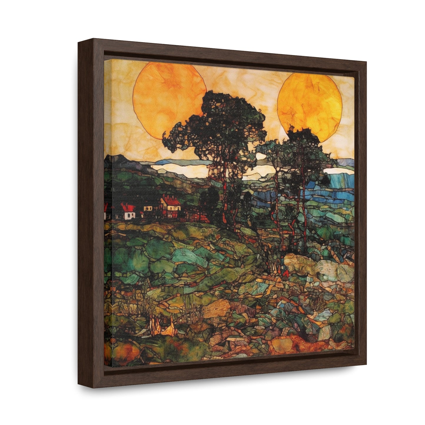 Land of the Sun 39, Valentinii, Gallery Canvas Wraps, Square Frame