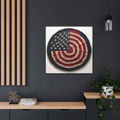 Flag 16, Gallery Canvas Wraps, Square Frame