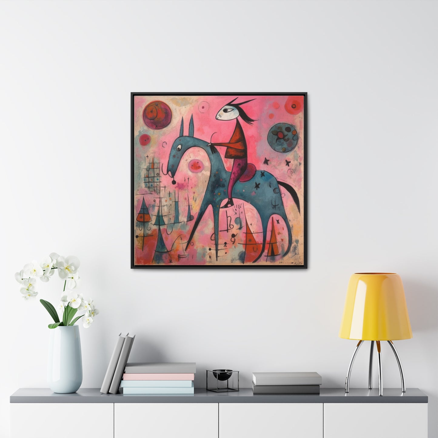 The Dreams of the Child 53, Gallery Canvas Wraps, Square Frame