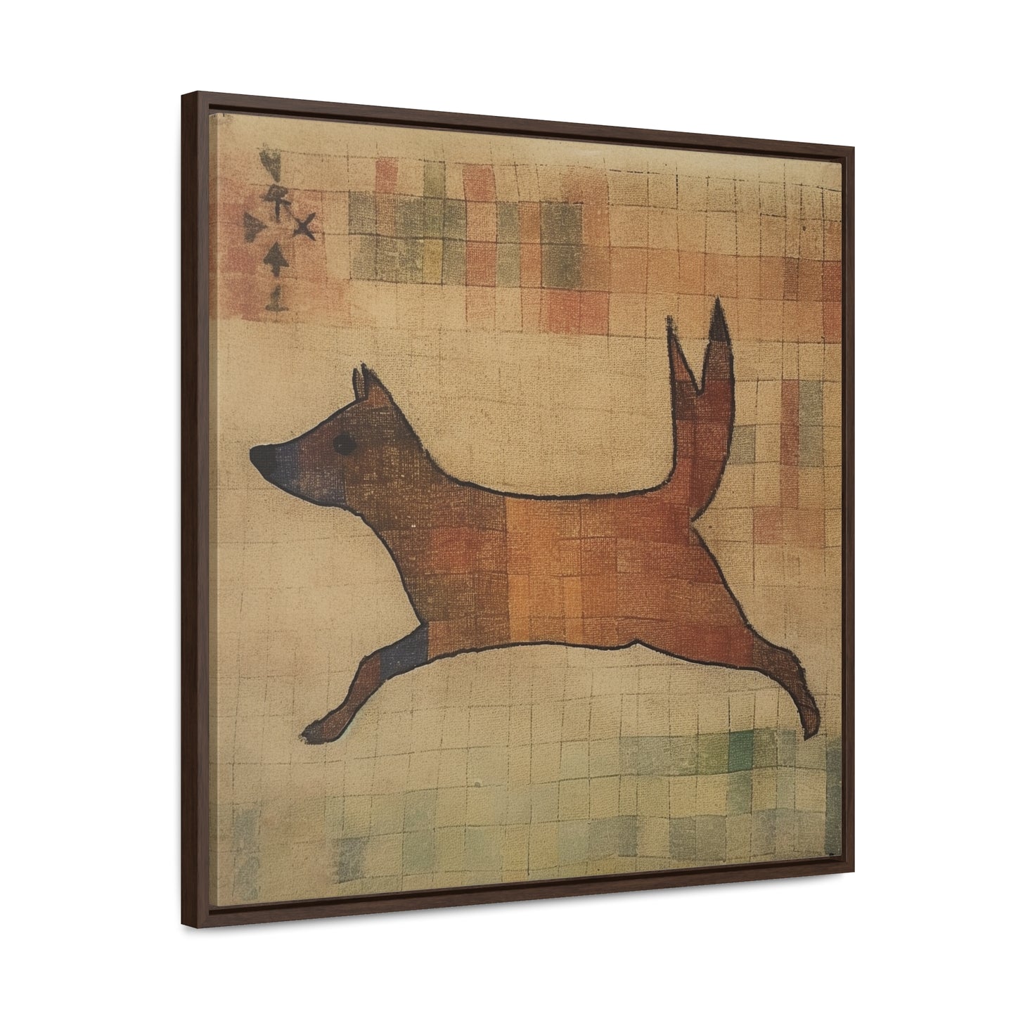 V Dog, Gallery Canvas Wraps, Square Frame