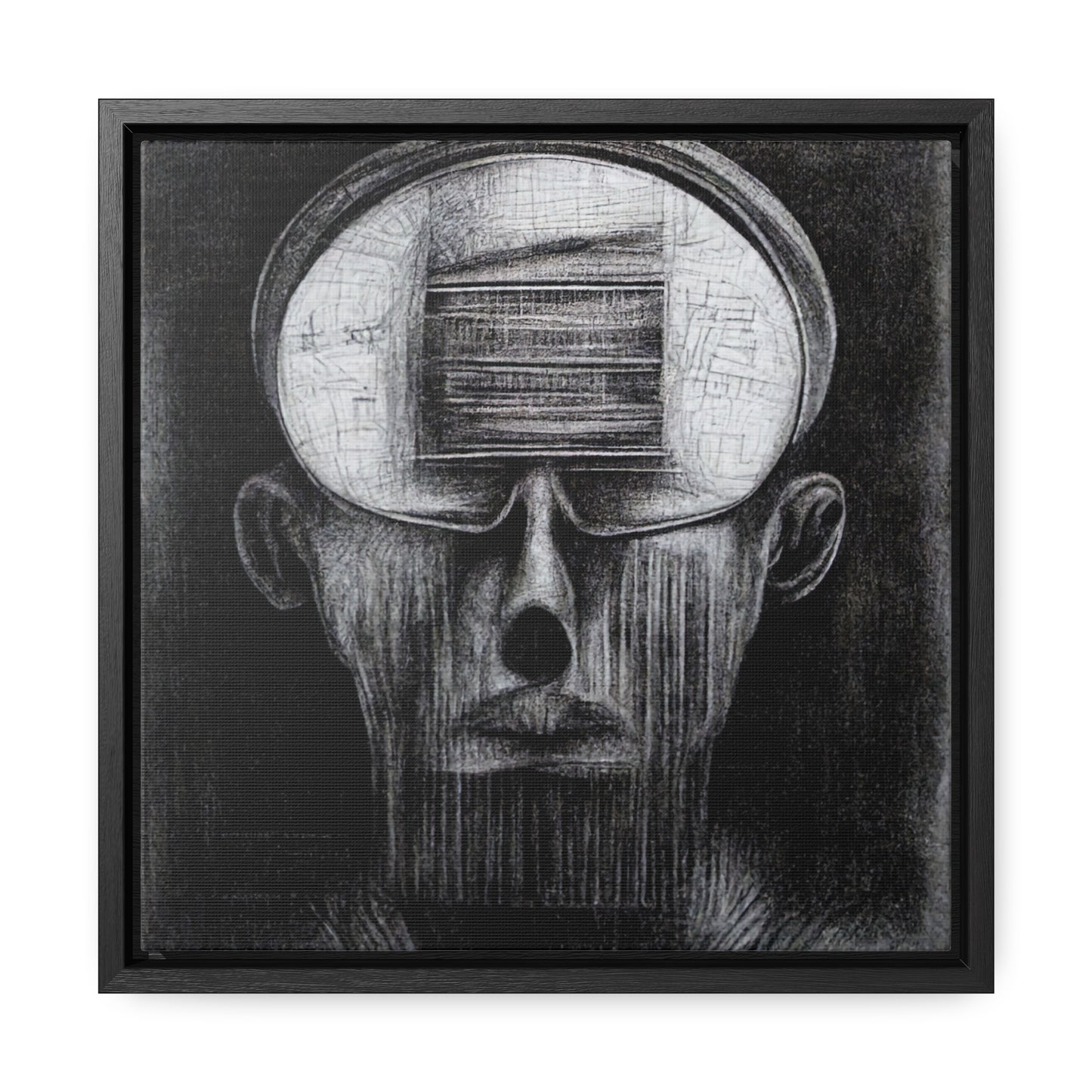 Brain 48, Valentinii, Gallery Canvas Wraps, Square Frame