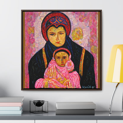 Mary and the Child 13, Valentinii, Gallery Canvas Wraps, Square Frame