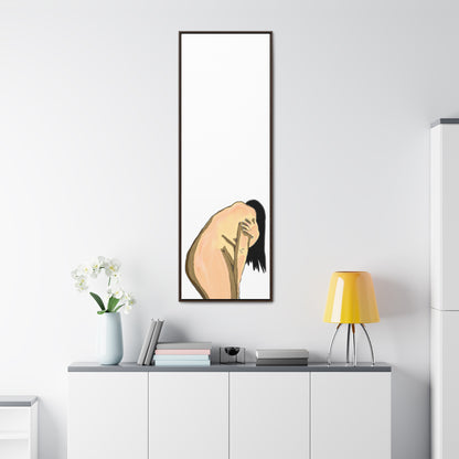 Sorrowful Woman, Original Eduard Pavel, Gallery Canvas Wraps, Vertical Frame