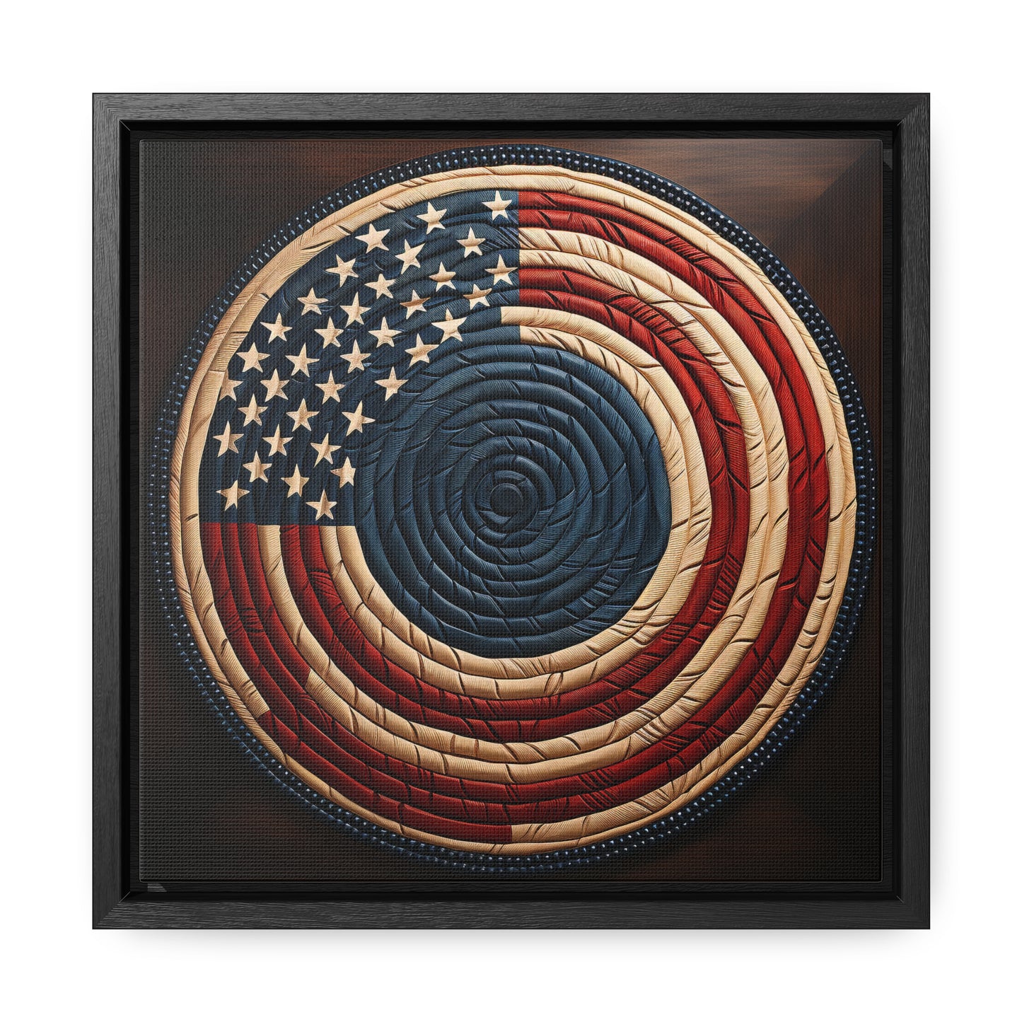 Flag 15, Gallery Canvas Wraps, Square Frame