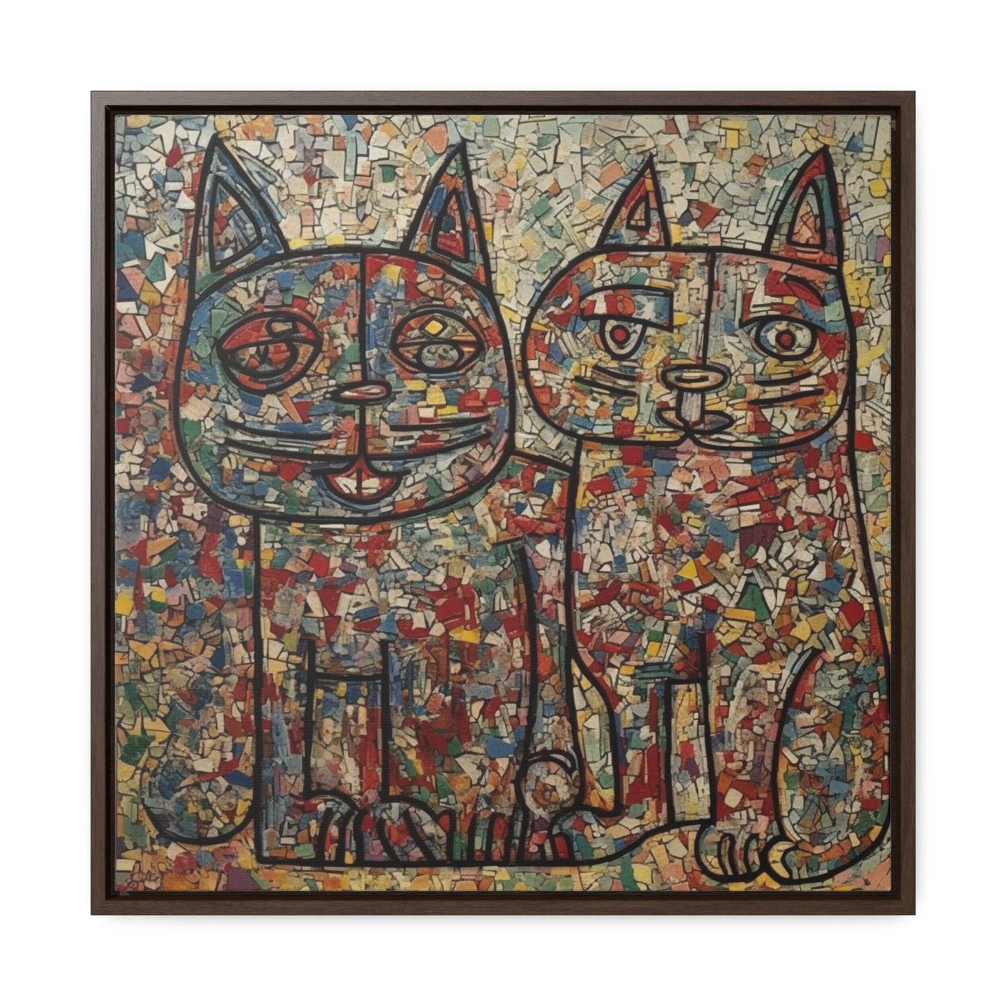 Cat 5, Gallery Canvas Wraps, Square Frame