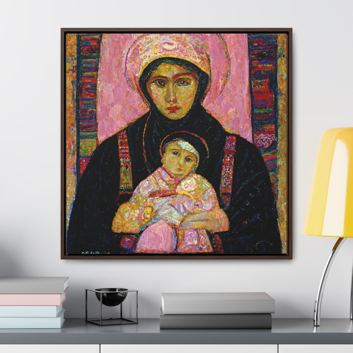 Mary and the Child 29, Valentinii, Gallery Canvas Wraps, Square Frame