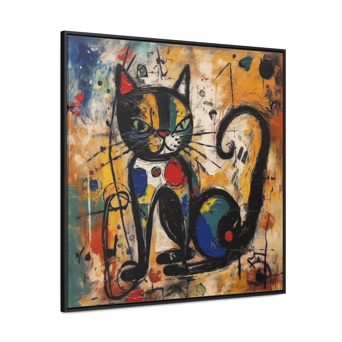 Cat 102, Gallery Canvas Wraps, Square Frame