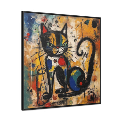 Cat 102, Gallery Canvas Wraps, Square Frame