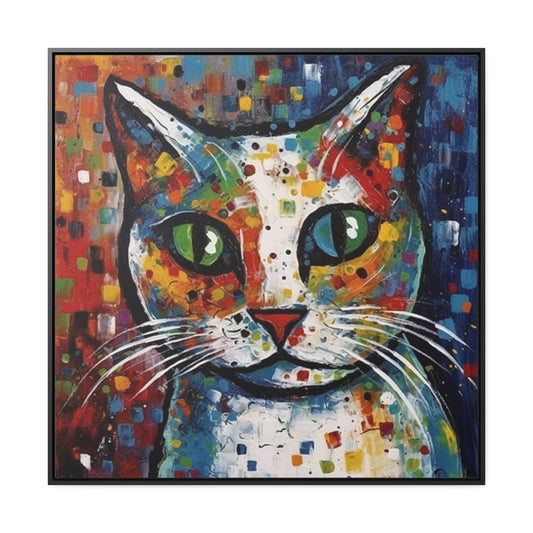 Cat 130, Gallery Canvas Wraps, Square Frame