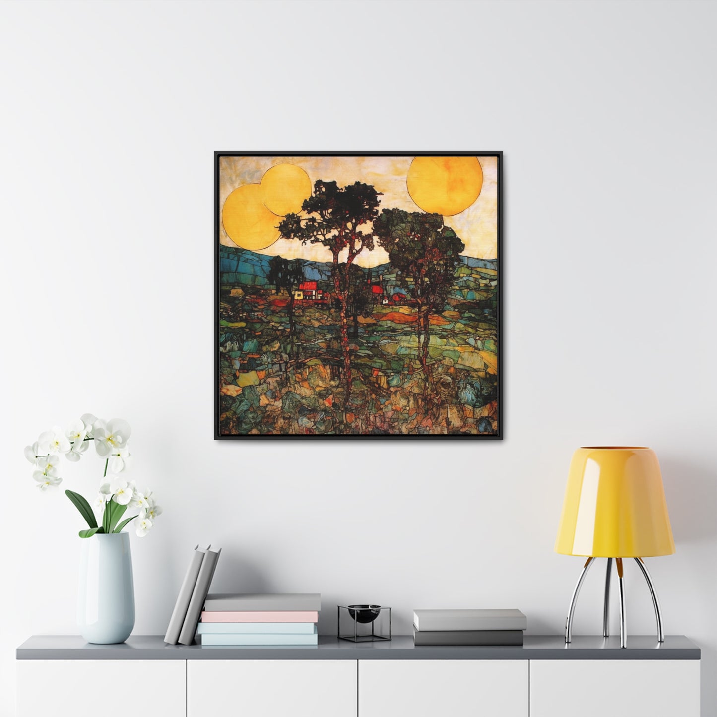 Land of the Sun 42, Valentinii, Gallery Canvas Wraps, Square Frame