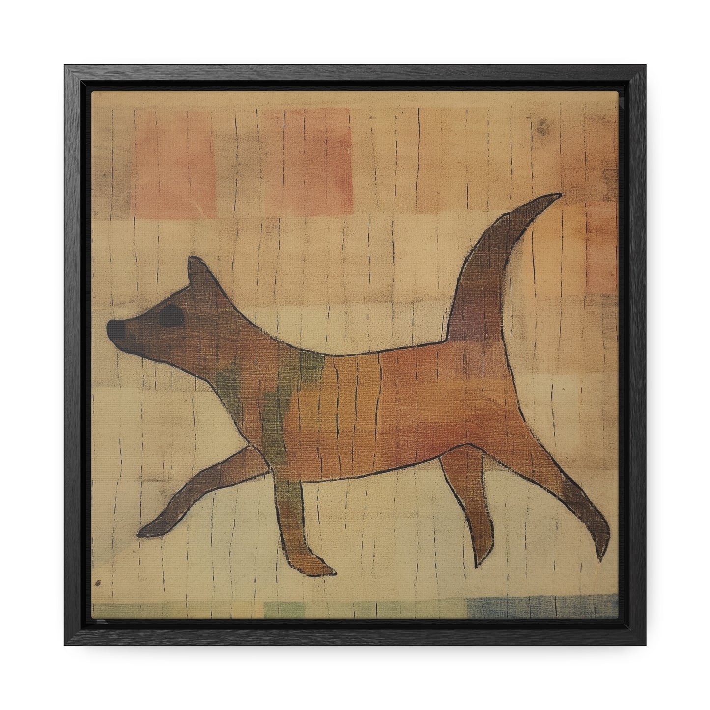 V Dog 6, Gallery Canvas Wraps, Square Frame