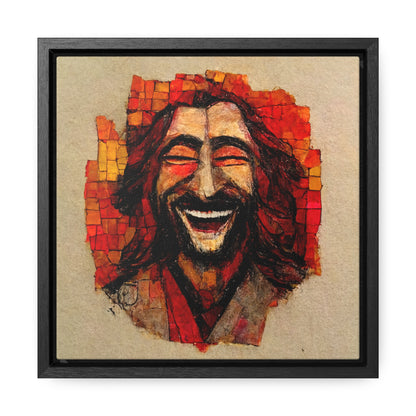 Jesus smiling 6, Valentinii, Gallery Canvas Wraps, Square Frame