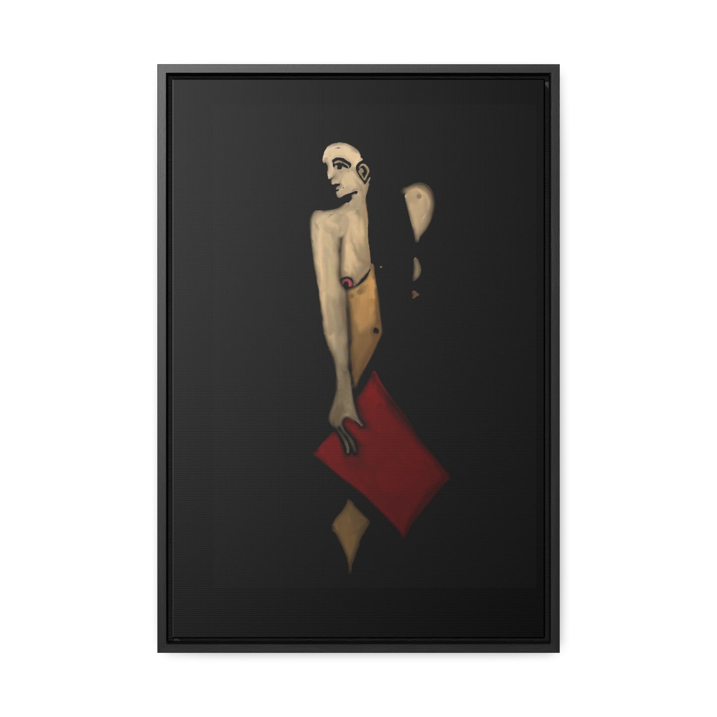 The Shadow Woman, Original Eduard Pavel, Gallery Canvas Wraps, Vertical Frame