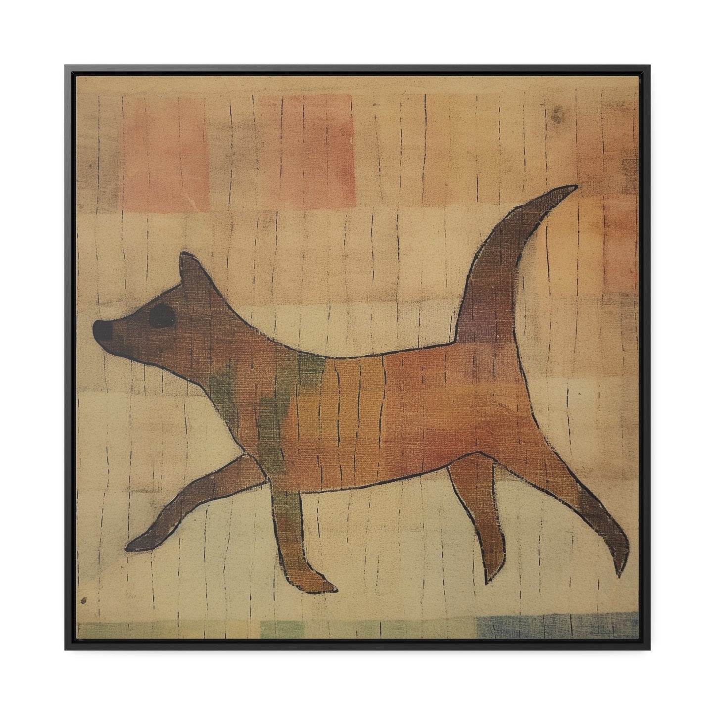 V Dog 6, Gallery Canvas Wraps, Square Frame