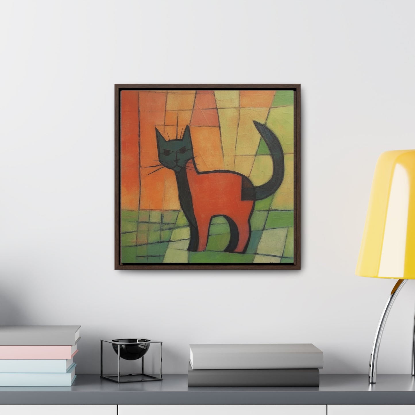 Cat 28, Gallery Canvas Wraps, Square Frame